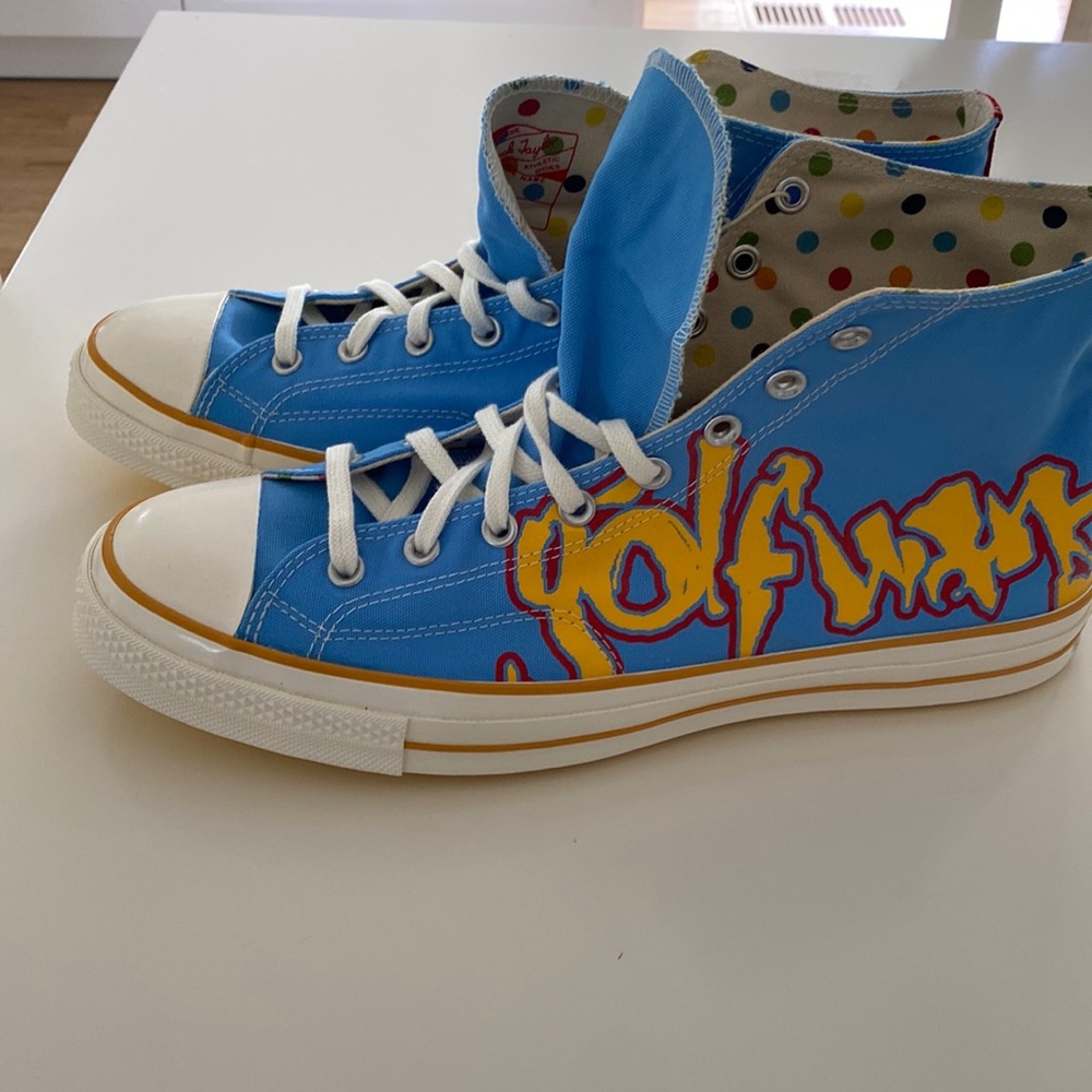 GOLF WANG CHUCK TAYLORS 70 by Tyler the Creator. Men’s size 13/Women’s size 15